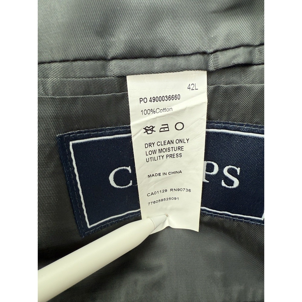 Chaps Ralph Lauren 42L Dark Chocolate Corduroy Sport Coat Blazer Business Preppy - Picture 7 of 13